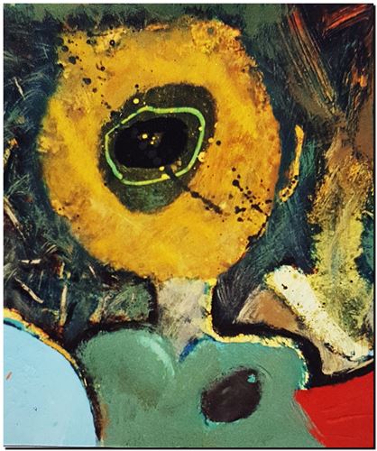 Peinture surrealiste de l’artiste peintre André Vereecken réalisée vers 1980. Surrealistisch schilderij van schilder André Vereecken gemaakt rond 1980. - 1980 (circa).20 - PHOTO (alb3)