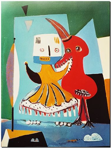 Œuvre de l'artiste André Vereecken réalisée vers 1980. Kunstwerk van de kunstenaar André Vereecken gemaakt circa 1980. - 1980 (circa).15 - PHOTO (alb3)