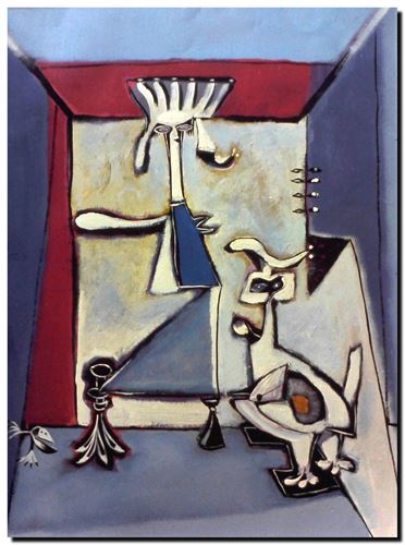 Peinture de l'artiste flamand André Vereecken réalisée vers 1980. Schilderij van de Vlaamse kunstenaar André Vereecken gemaakt circa 1980. - 1980 (circa).08 - DIAPO