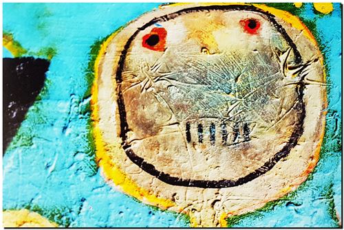 Peinture de l'artiste flamand André Vereecken réalisée vers 1980. Schilderij van de Vlaamse kunstenaar André Vereecken gemaakt circa 1980. - 1980 (circa).57 - PHOTO (alb3)