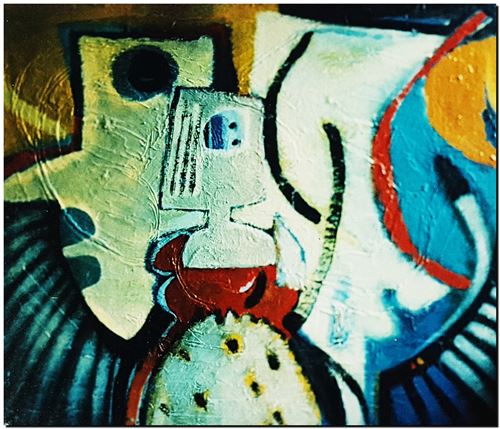 Œuvre de l'artiste André Vereecken réalisée vers 1980. Kunstwerk van de kunstenaar André Vereecken gemaakt circa 1980. - 1980 (circa).56 - PHOTO (alb3)