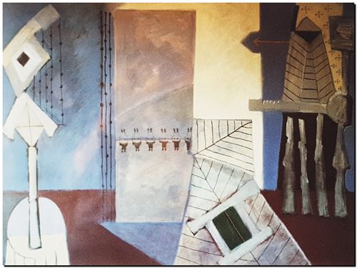 Peinture de l'artiste belge André Vereecken réalisée vers 1983. Schilderij van de Belgische kunstenaar André Vereecken gemaakt circa 1983. - 1983 (circa).07 - PHOTO (alb3)