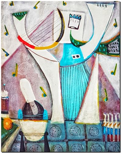 Œuvre de l'artiste André Vereecken réalisée vers 1983. Kunstwerk van de kunstenaar André Vereecken gemaakt circa 1983. - 1983 (circa).02 - PHOTO (alb6)