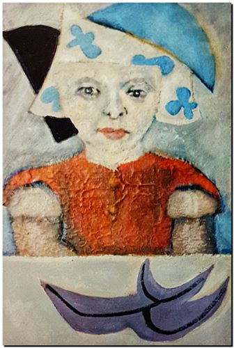 Œuvre d'art de l'artiste André Vereecken réalisée vers 1980. Kunstwerk van de kunstenaar André Vereecken gemaakt circa 1980. - 1980 (circa).24B - PHOTO (alb7)