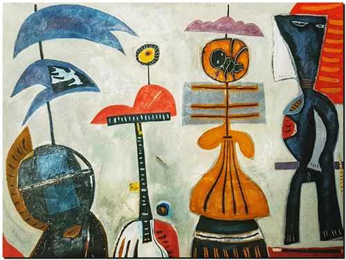 Œuvre d'art de l'artiste André Vereecken réalisée vers 1986. Kunstwerk van de kunstenaar André Vereecken gemaakt circa 1986. - 1986 (circa).08 - PHOTO (alb3)