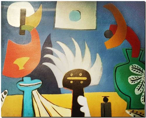 Peinture d'art de l'artiste belge André Vereecken réalisée vers 1986. Schilderij van de Belgische kunstenaar André Vereecken gemaakt circa 1986.- 1986 (circa).05 - PHOTO (alb3)