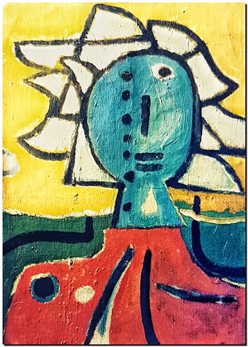 Œuvre d'art de l'artiste André Vereecken réalisée vers 1980. Kunstwerk door de kunstenaar André Vereecken gemaakt circa 1980. - 1980 (circa).03 - PHOTO (alb6)