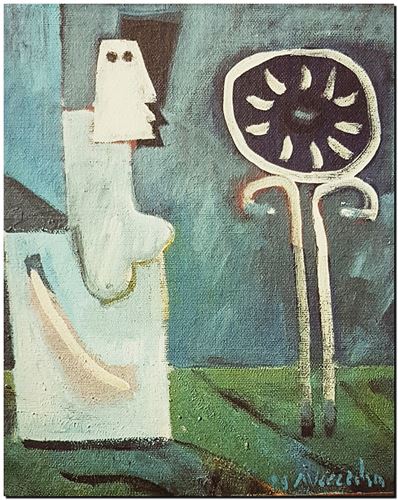 Œuvre d'art de l'artiste André Vereecken réalisée en 1989. Kunstwerk van de kunstenaar André Vereecken gemaakt in 1989. - 1989.03 - PHOTO (alb3)