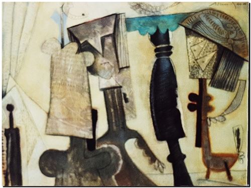 Œuvre d'art de l'artiste André Vereecken réalisée vers 1989. Style Vereecken. Kunstwerk van de kunstenaar André Vereecken gemaakt circa 1989. Stijl Vereecken. - 1989 (circa).05 - PHOTO (alb1)