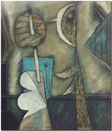 Œuvre d'art de l'artiste André Vereecken réalisée en 1989. Style Vereecken. Kunstwerk van de kunstenaar André Vereecken gemaakt in 1989. Stijl Vereecken. - 1989 (circa).01 - PHOTO (alb3)