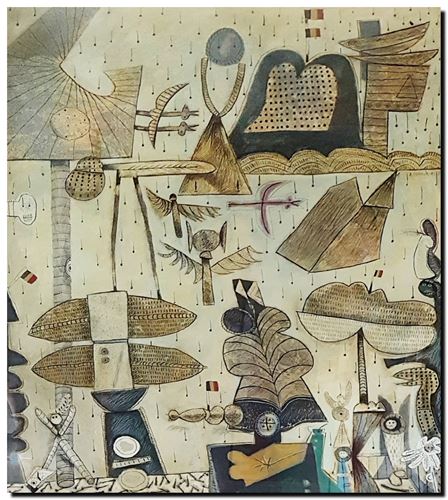 Œuvre d'art de l'artiste André Vereecken réalisée en 1989. Style Vereecken. Kunstwerk van de kunstenaar André Vereecken gemaakt in 1989. Stijl Vereecken. - 1989.10 - PHOTO (alb10)