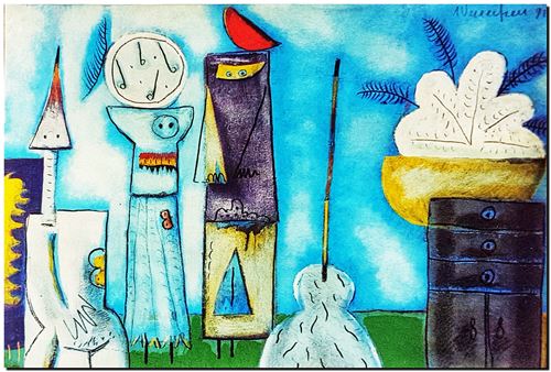 Schilderij van André Vereecken uit 1991.
22