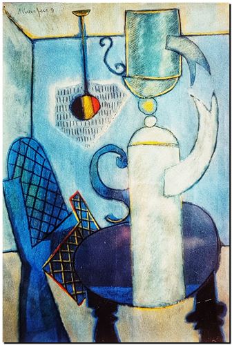 Kunstwerk van schilder André Vereecken uit 1991.
19