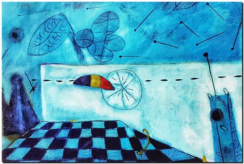 Peinture d'André Vereecken de 1991 (environ)
9