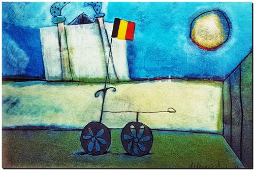 Peinture d'André Vereecken de 1991 (environ)
10