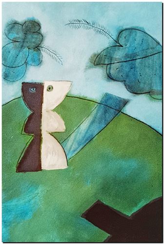 Kunstwerk van André Vereecken uit 1991 (circa).
4
