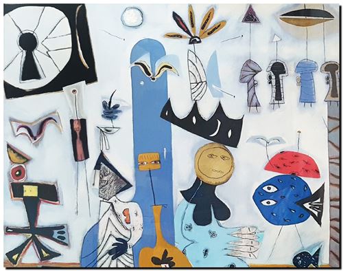 Peinture d'André Vereecken de 1995.
5