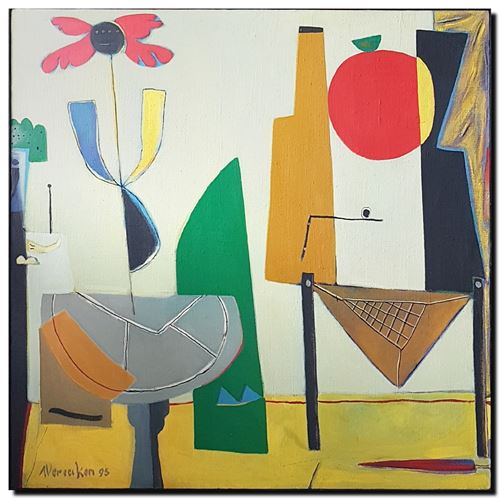 Schilderij van André Vereecken uit 1995.
2