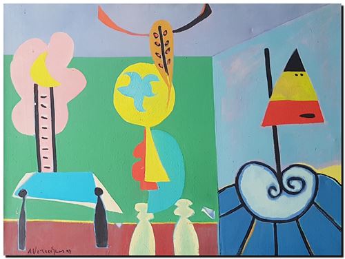 Peinture d'André Vereecken de 1997.