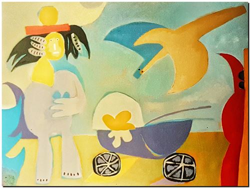 Schilderij van André Vereecken uit 2002 (circa)
14