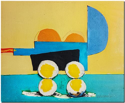 Schilderij van André Vereecken uit 2002.
4