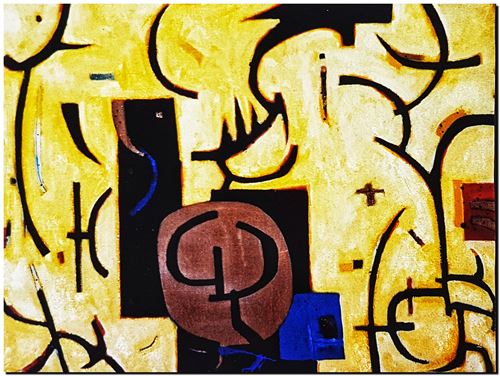 Kunstwerk van André Vereecken uit 2003 (circa).
18