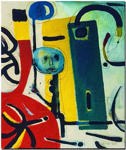 Kunstwerk van André Vereecken uit 2003 (circa).
12