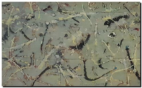 Peinture mixed media d'André Vereecken de 2004.
16