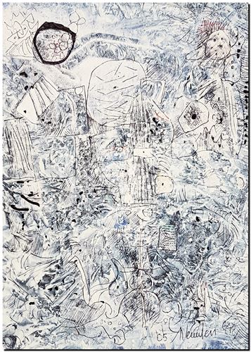 Schilderij mixed media van André Vereecken uit 2005.
9