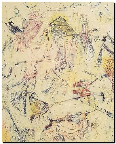 Schilderij mixed media van André Vereecken uit 2005.
11