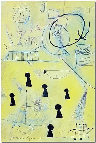 Peinture mixed media d'André Vereecken de 2006 (environ)
7