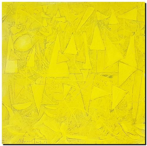 Peinture mixed media d'André Vereecken de 2007.
