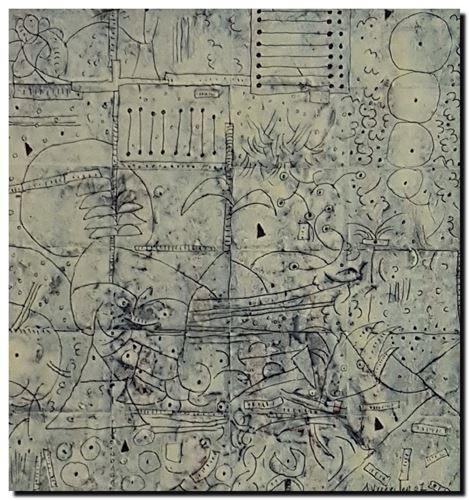 Peinture mixed media d'André Vereecken de 2007.
