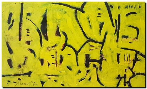 Peinture mixed media d'André Vereecken de 2007 (environ)
4