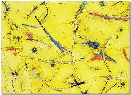 Peinture mixed media d'André Vereecken de 2007.
6