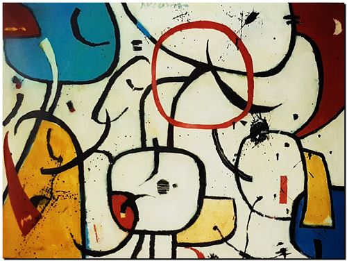 Schilderij abstract van André Vereecken uit 2009 (circa)
29