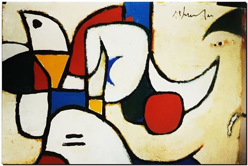 Schilderij abstract van André Vereecken uit 2009 (circa)
25