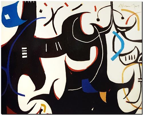 Kunstwerk abstract van schilder André Vereecken uit 2009 (circa)
11