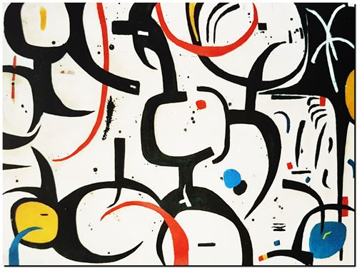 Peinture abstrait d'André Vereecken de 2009 (environ)
6