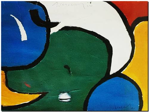 Peinture abstrait d'André Vereecken de 2009 (environ)
4