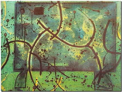 Peinture abstrait d'André Vereecken de 2009 (environ)
2