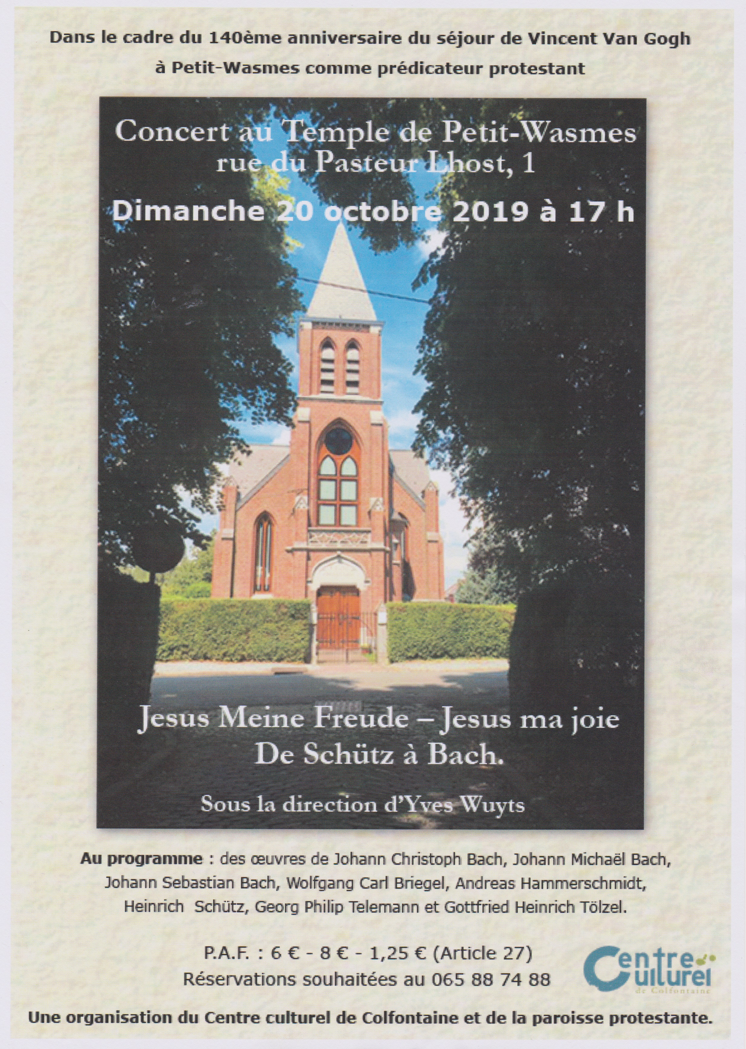 Jesus Meine Freude - Jesus ma joie - De Schütz à Bach - Petit-Wasmes - 20/10/2019