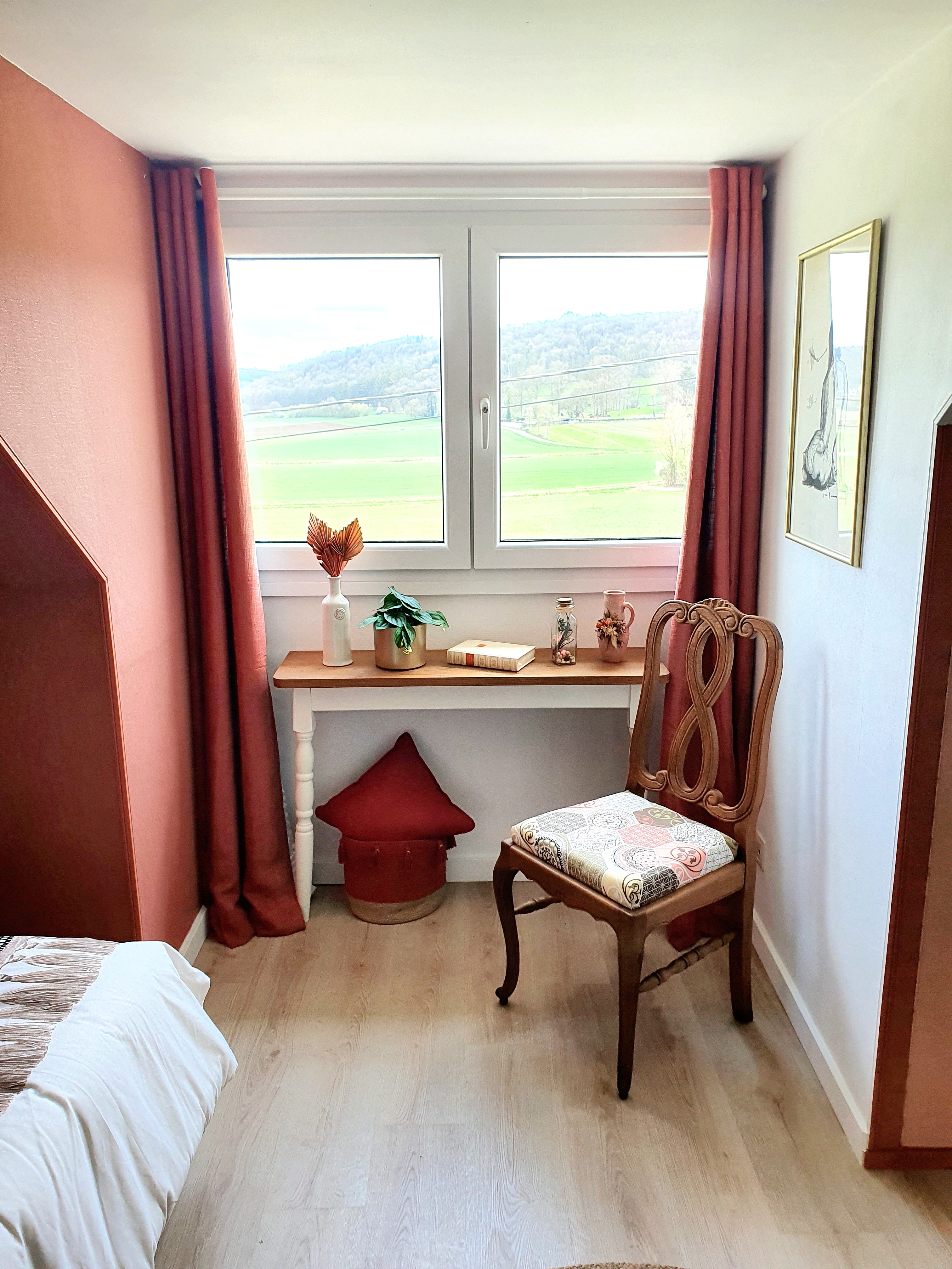 Chambre terracotta gite 1