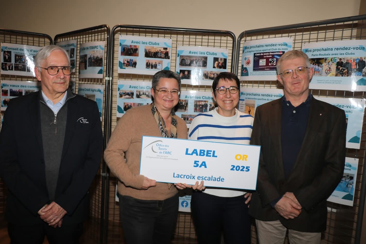 Remise du Label OR par l'OSARC