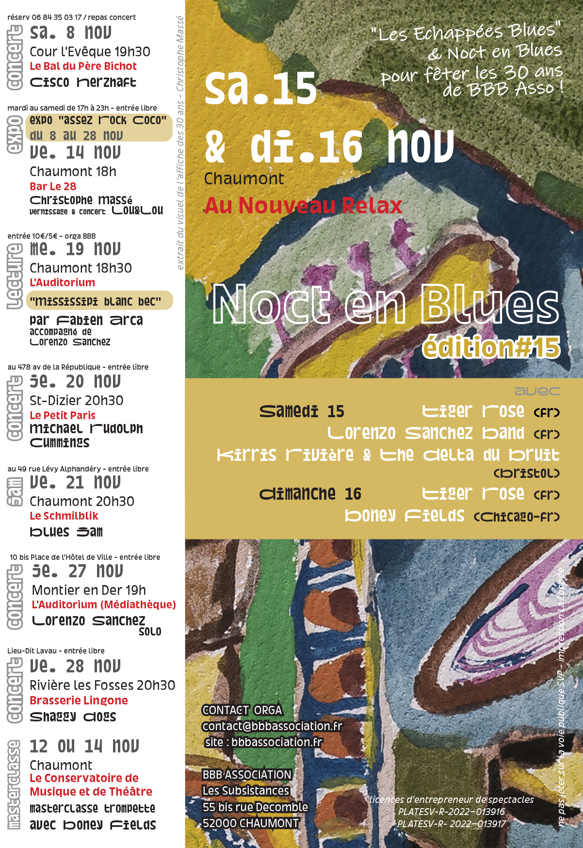 Flyer les echappes blues neb 6 ss trait de coupe 2