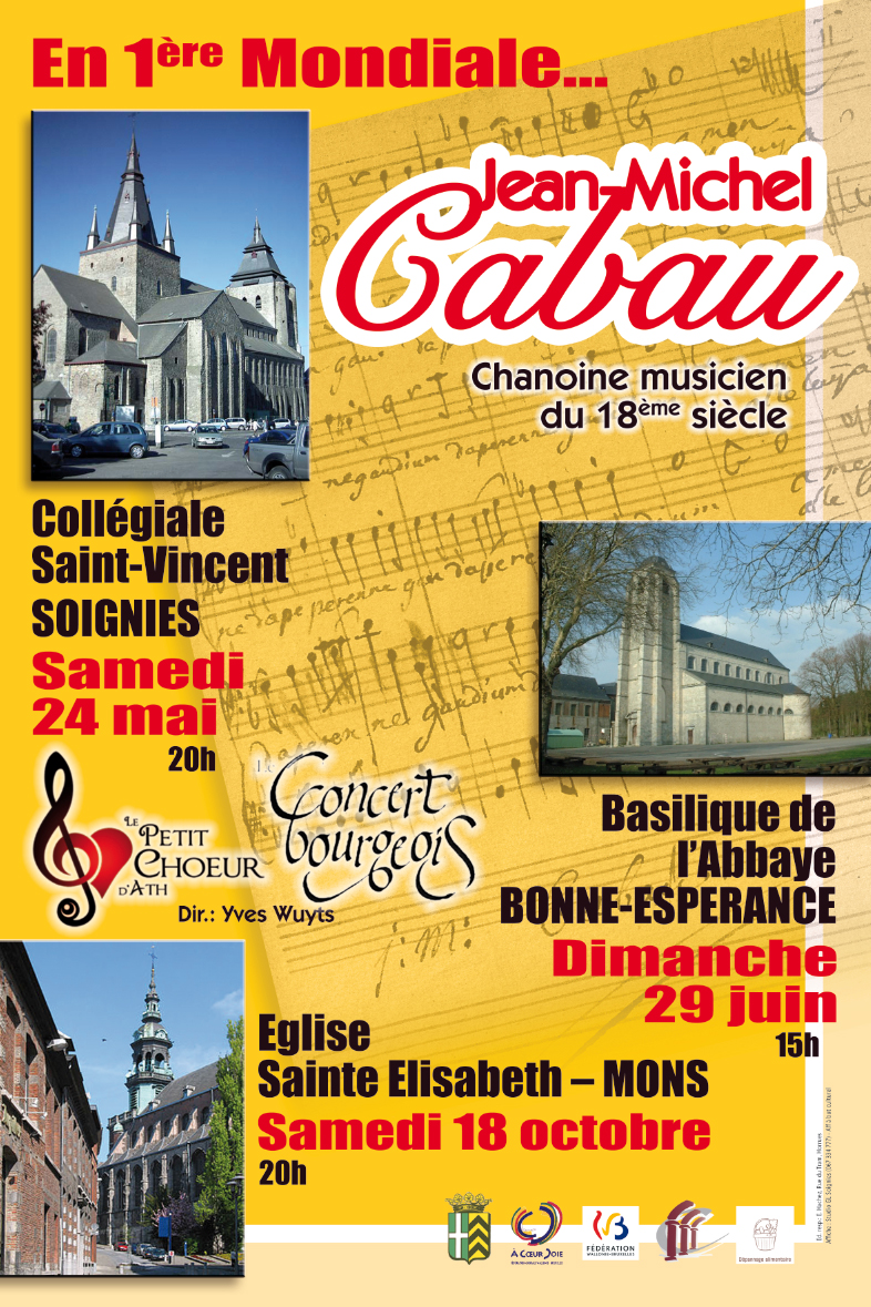 Jean-Michel Cabau - Soignies - Bonne-Espérance - Mons - 24/05 - 29/06 - 18/10/2015